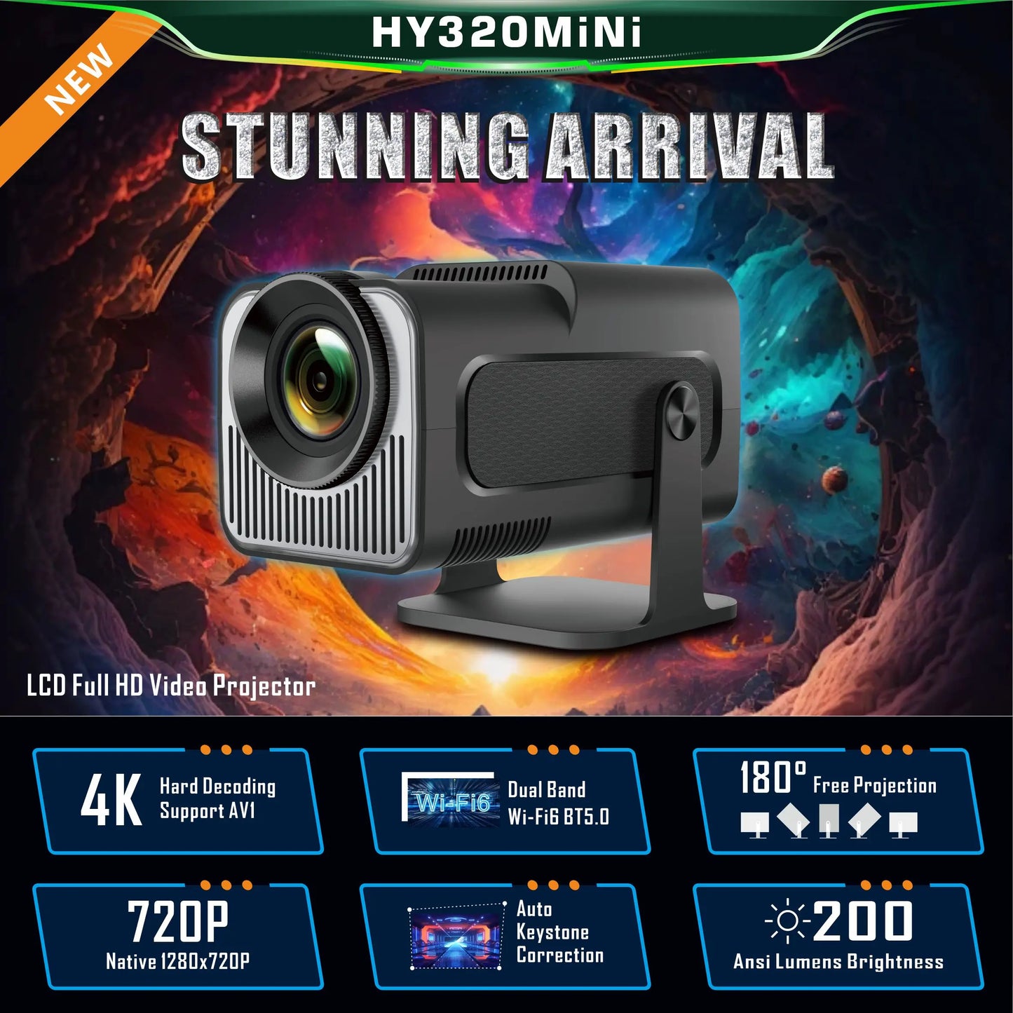 HY320 Smart Projector
